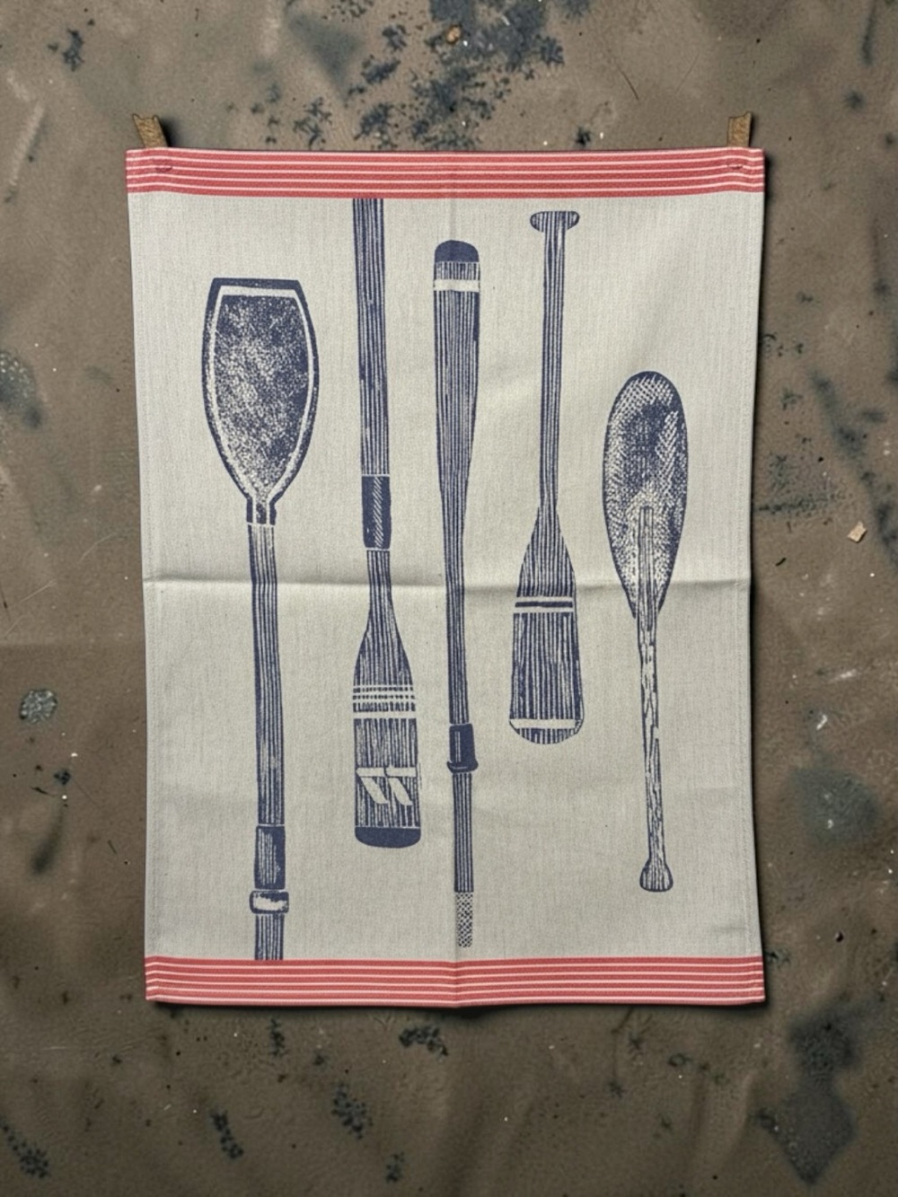 Mierco Nautical Kitchen Towel- Canoe Paddles/Oars